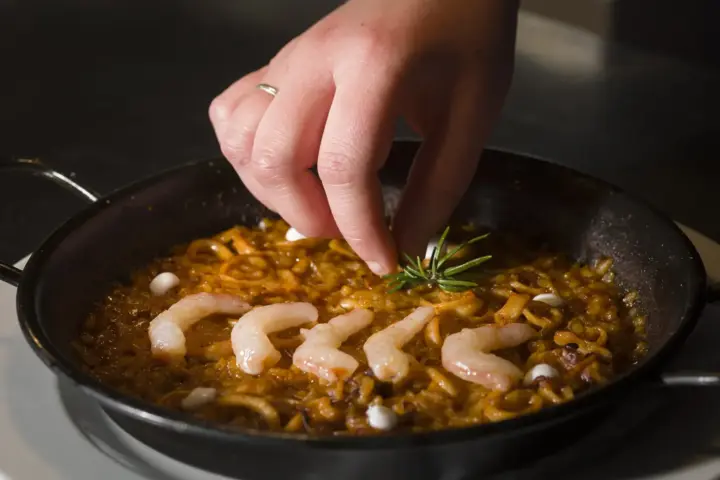 Chef emplatando en El Zaguán Úbeda