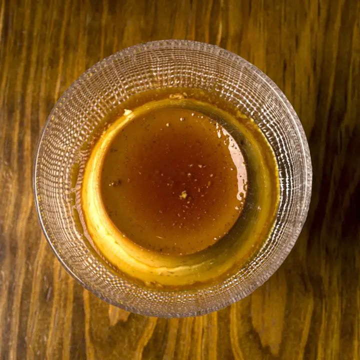 Flan en copa en El Zaguán Úbeda
