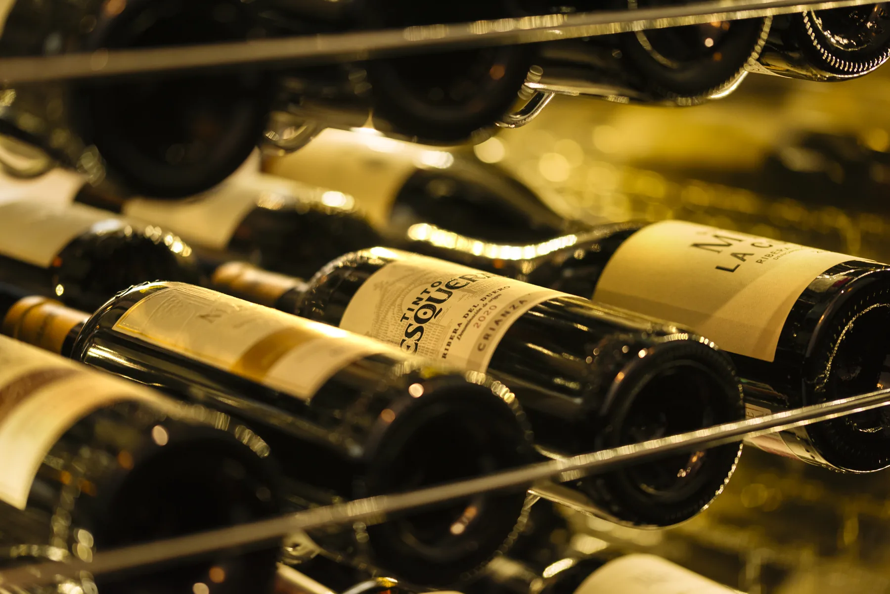 Selección de vinos de la bodega del restaurante El Zaguán en Úbeda